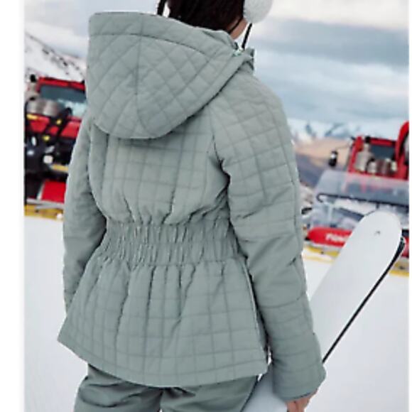 Free People Movement All Prepped Ski Jacket In Greyed Olive XL NWT - Picture 3 of 11